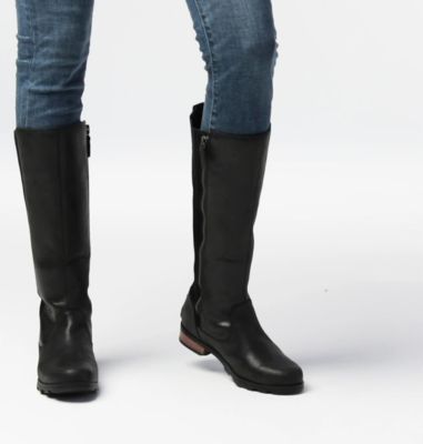 sorel emelie tall leather waterproof boots