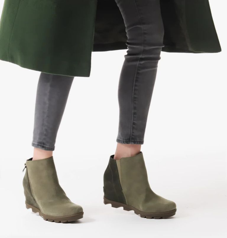 JOAN OF ARCTIC WEDGE II ZIP | 365 | 10.5, Color: Sage