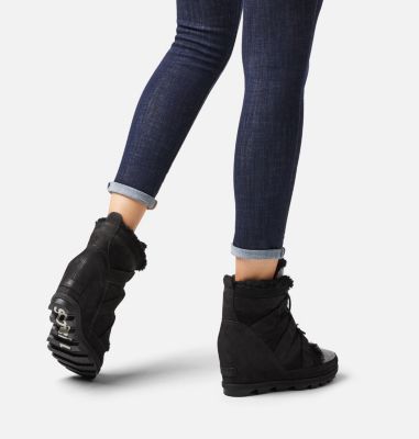 joan of arctic ii waterproof wedge bootie