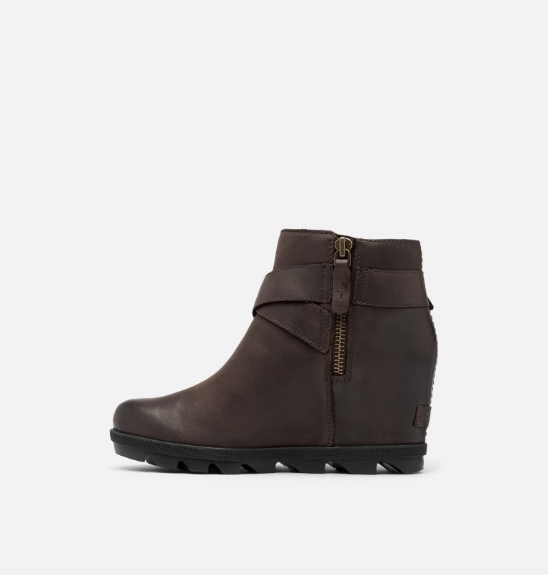 Women's Joan Of Arctic Wedge II Buckle Bootie, Color: Blackened Brown, image 4