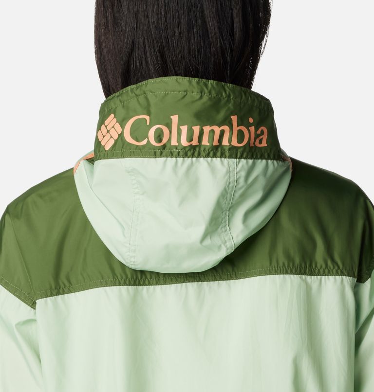 Women's Challenger Windbreaker, Color: Sage Leaf, Canteen, image 5