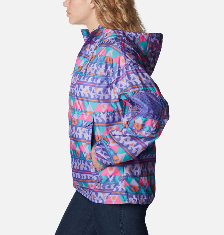 Challenger Windbreaker | 546 | S, Color: Purple Lotus Camp Blanket Print, image 3