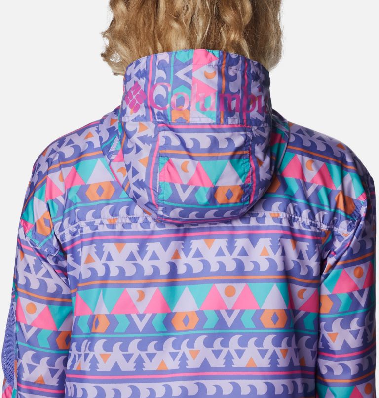 Challenger Windbreaker | 546 | S, Color: Purple Lotus Camp Blanket Print, image 5