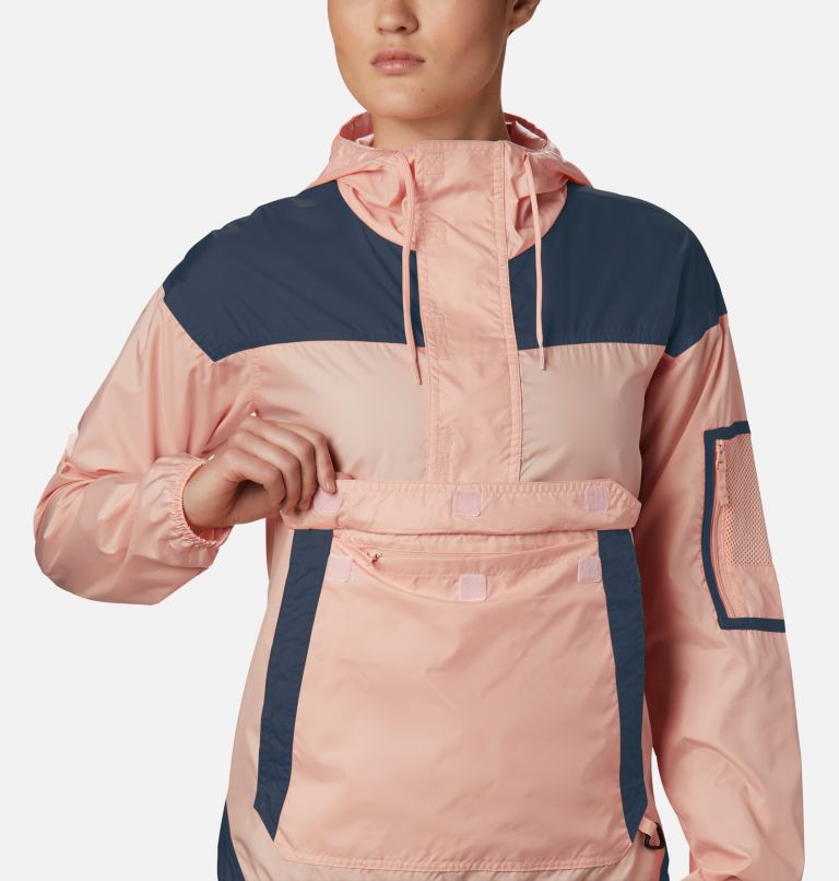 Columbia challenger windbreaker hot sale jacket in peach