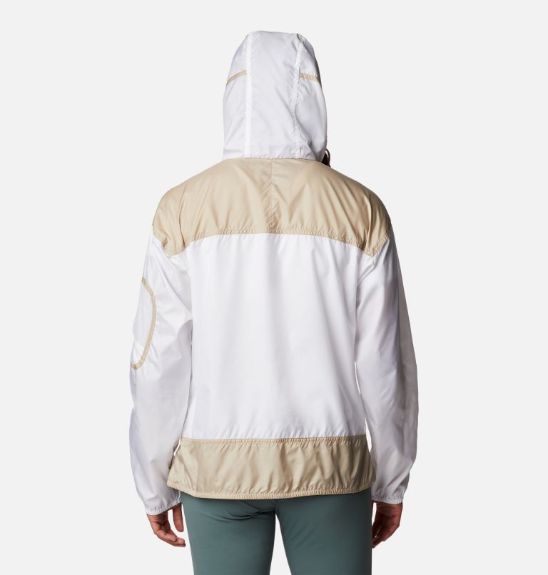 Thumbnail: Women's Challenger Windbreaker, Color: White, Ancient Fossil, image 2