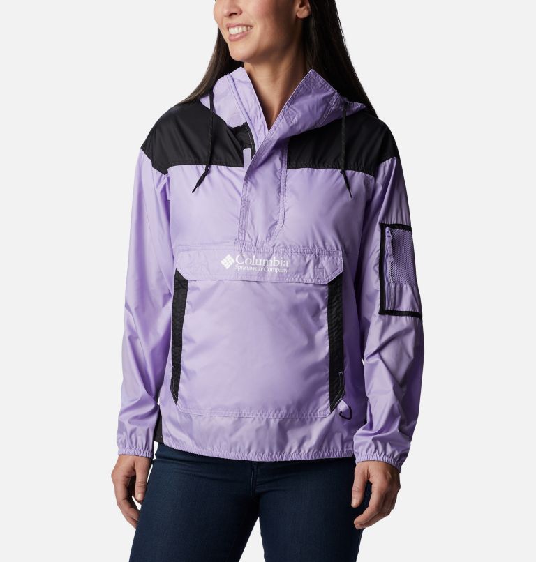 Women's pullover cheap windbreaker with hood