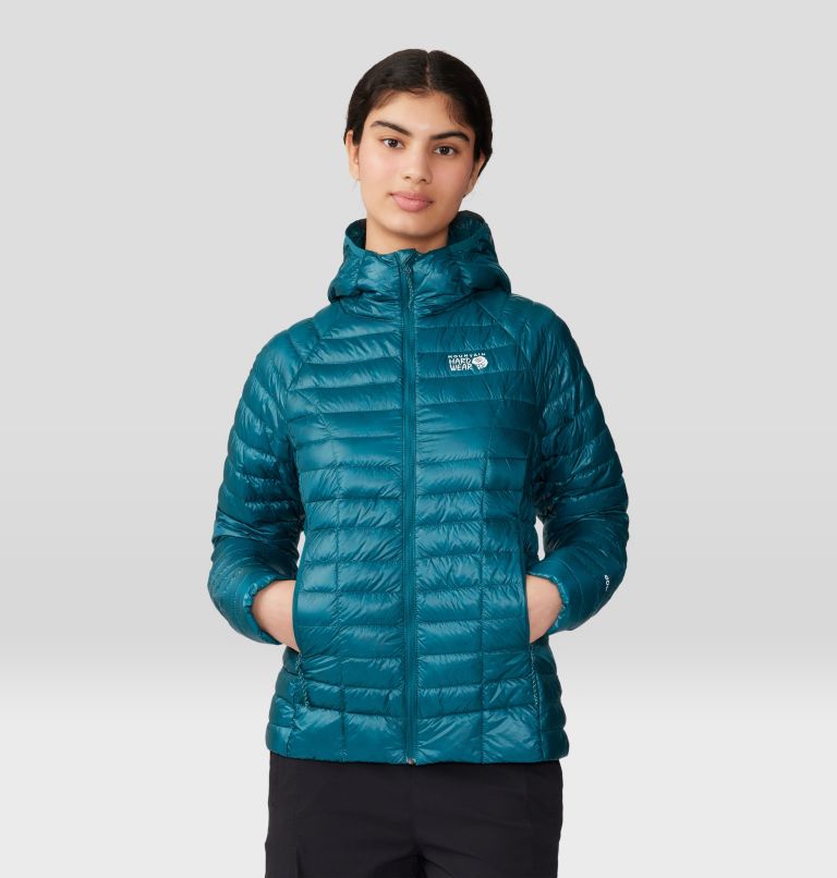 Mountain hardwear women's ghost whisperer hooded down clearance jacket