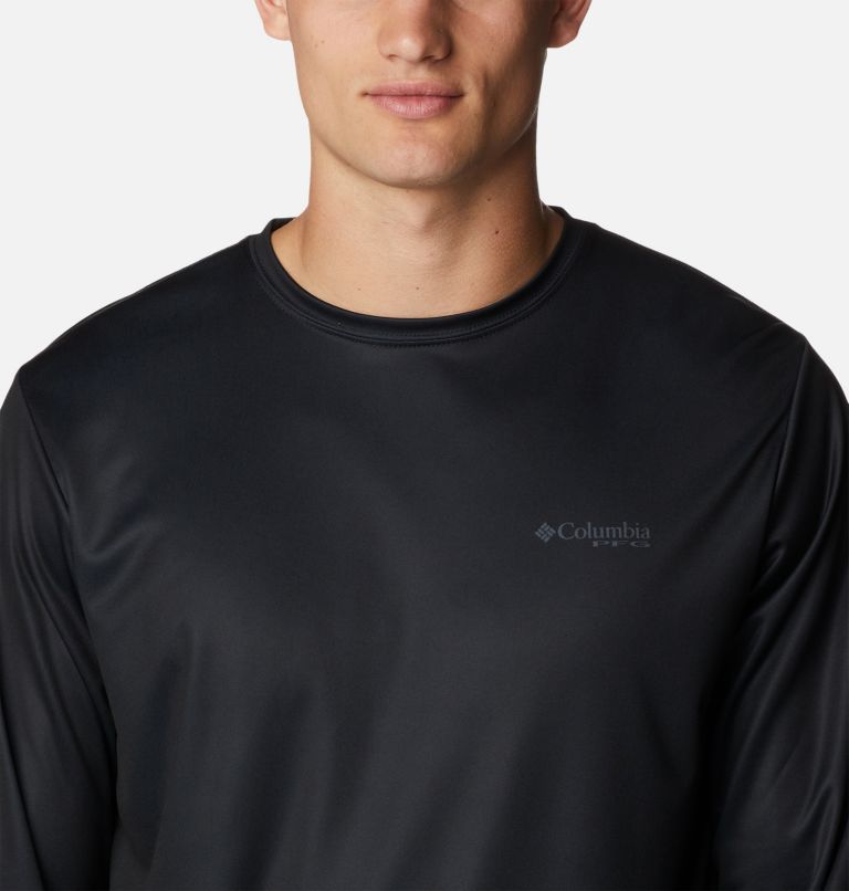 T-shirt à manches longues Terminal Tackle PFG Fish Flag Homme, Color: Black, Graphite CAN Fish, image 4