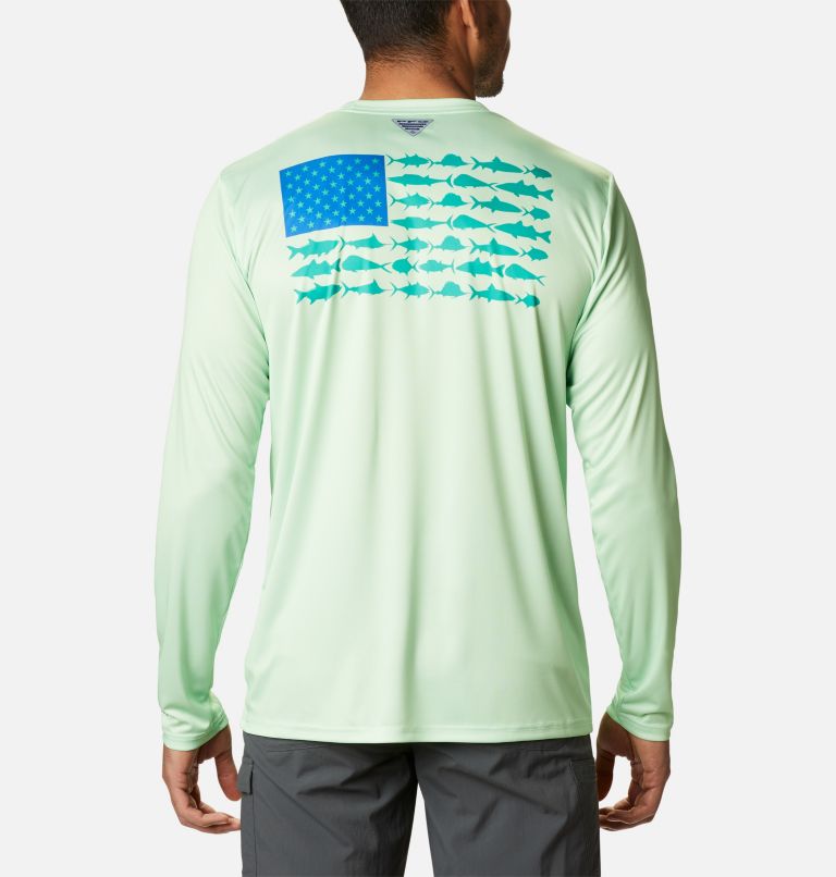 Terminal Tackle PFG Fish Flag LS | 372 | L, Color: Key West, Emerald Green, image 1