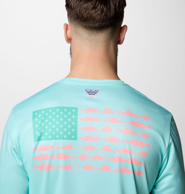 Men's Terminal Tackle PFG Fish Flag™ Long Sleeve Shirt Men's Terminal Tackle PFG Fish Flag™ Long Sleeve Shirt