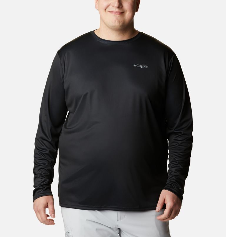 Men's PFG Terminal Tackle Fish Flag Long Sleeve Shirt - Big, Color: Black, Graphite, image 2