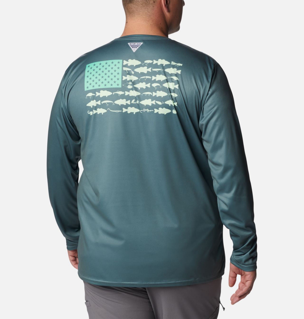 Men's PFG Terminal Tackle Fish Flag™ Long Sleeve Shirt - Big 2