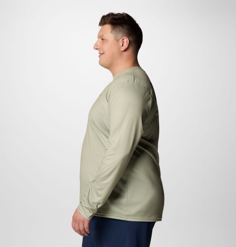 Men's PFG Terminal Tackle Fish Flag Long Sleeve Shirt - Big, Color: Smokey Sage, Key West, image 4