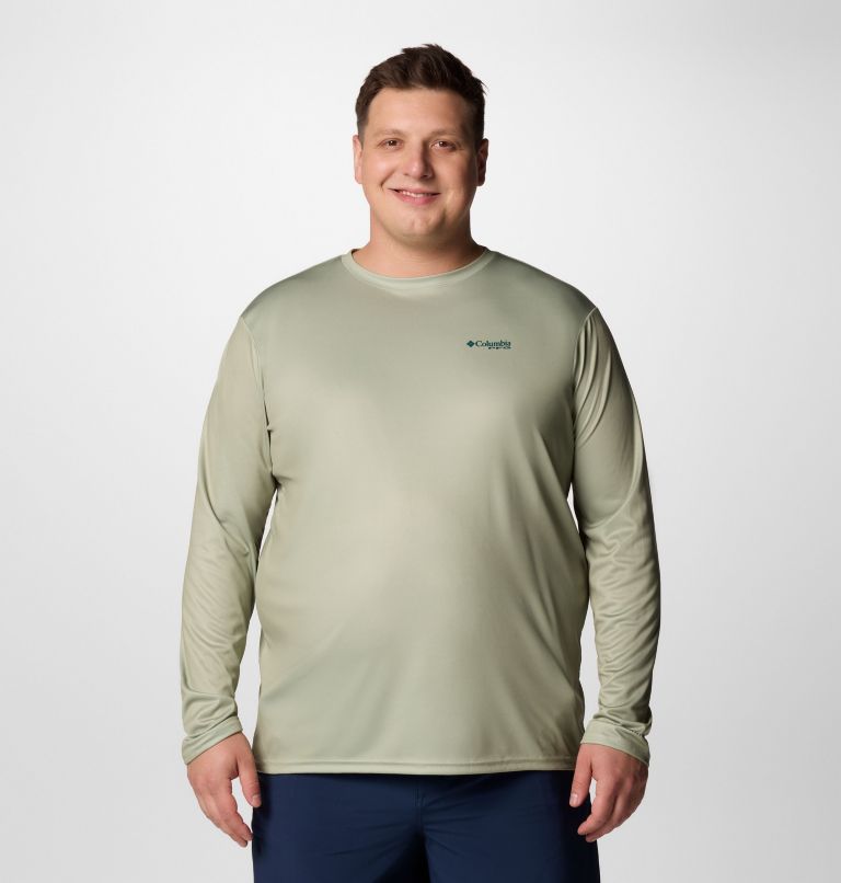 Men's PFG Terminal Tackle Fish Flag Long Sleeve Shirt - Big, Color: Smokey Sage, Key West, image 3