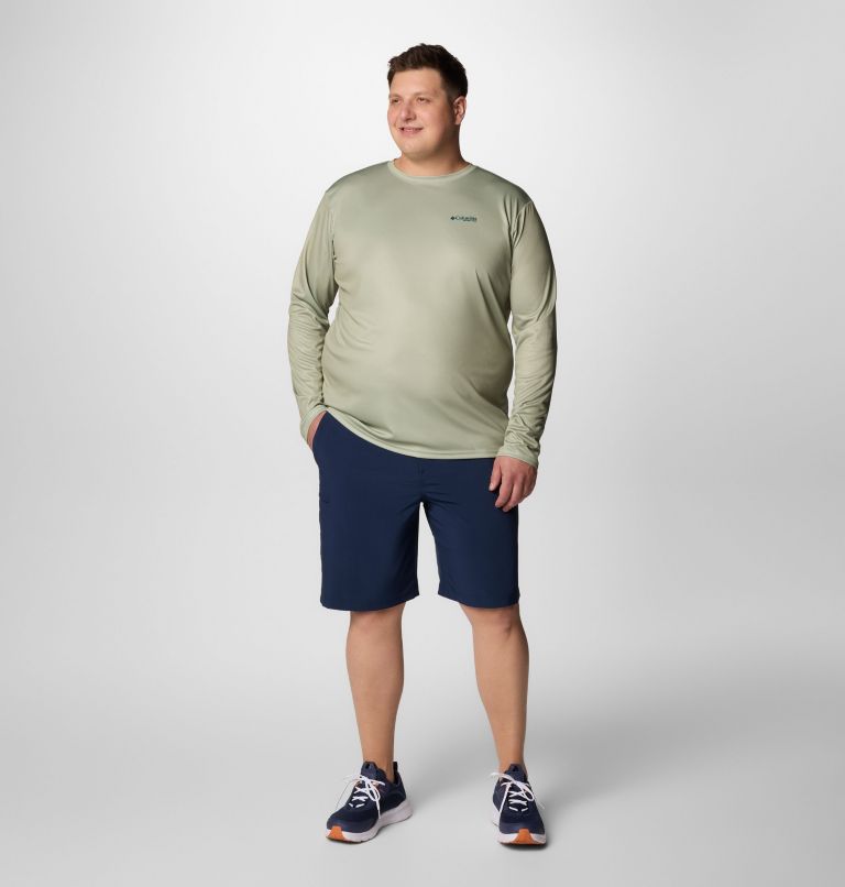 Men's PFG Terminal Tackle Fish Flag Long Sleeve Shirt - Big, Color: Smokey Sage, Key West, image 2