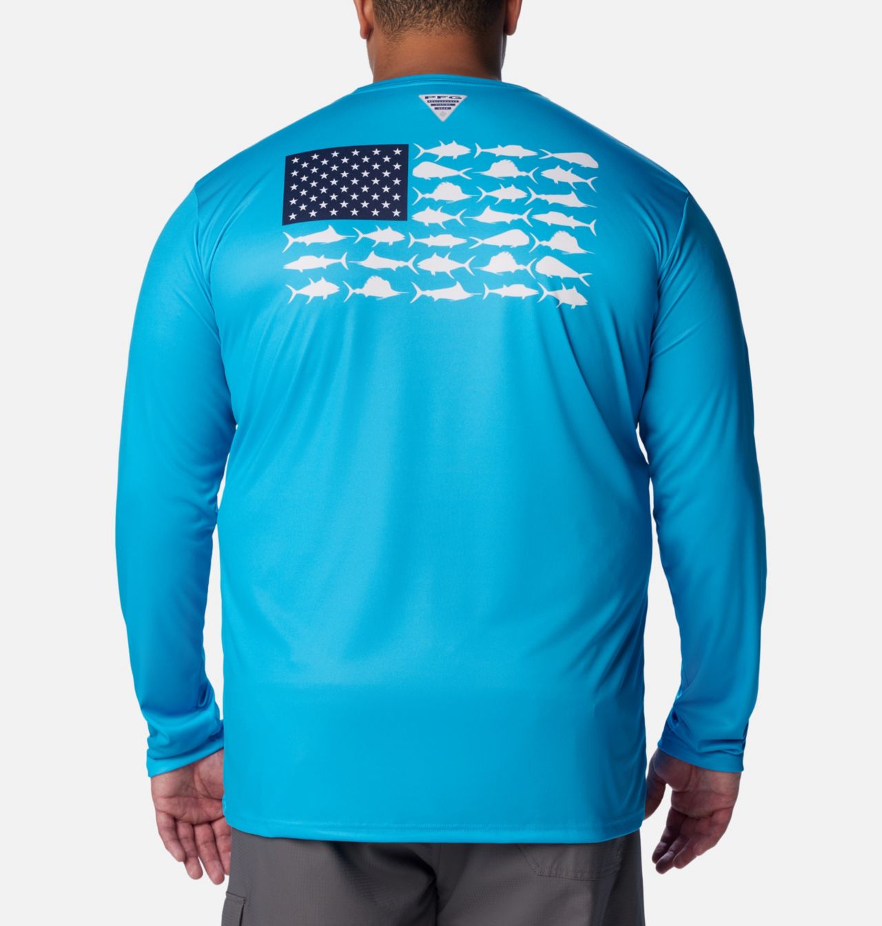 Men's PFG Terminal Tackle Fish Flag™ Long Sleeve Shirt - Big 1