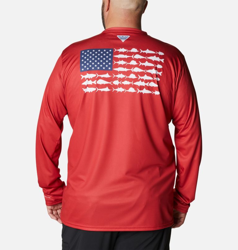 Thumbnail: Terminal Tackle PFG Fish Flag LS | 696 | 5X, Color: Red Spark, White, image 1