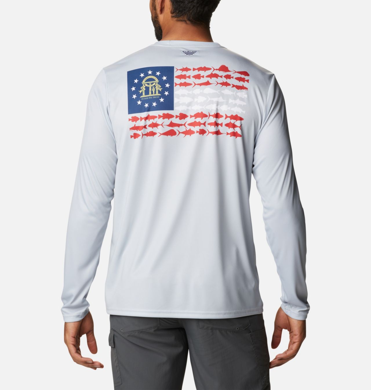 Men's PFG Terminal Tackle Fish Flag™ Long Sleeve Shirt - Tall 2