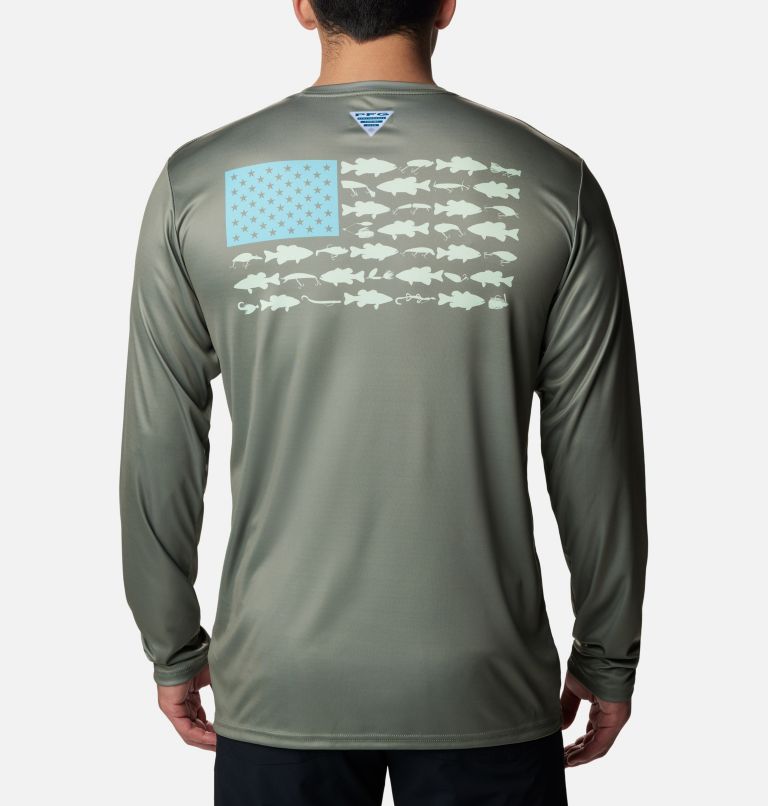 Men's PFG Terminal Tackle Fish Flag™ Long Sleeve Shirt - Tall