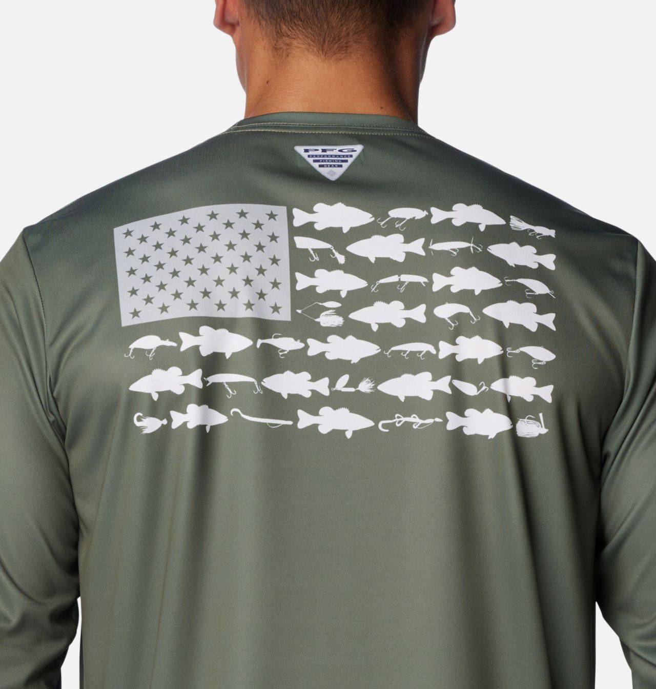 Men's PFG Terminal Tackle Fish Flag™ Long Sleeve Shirt - Tall | 318 | 4XT 5