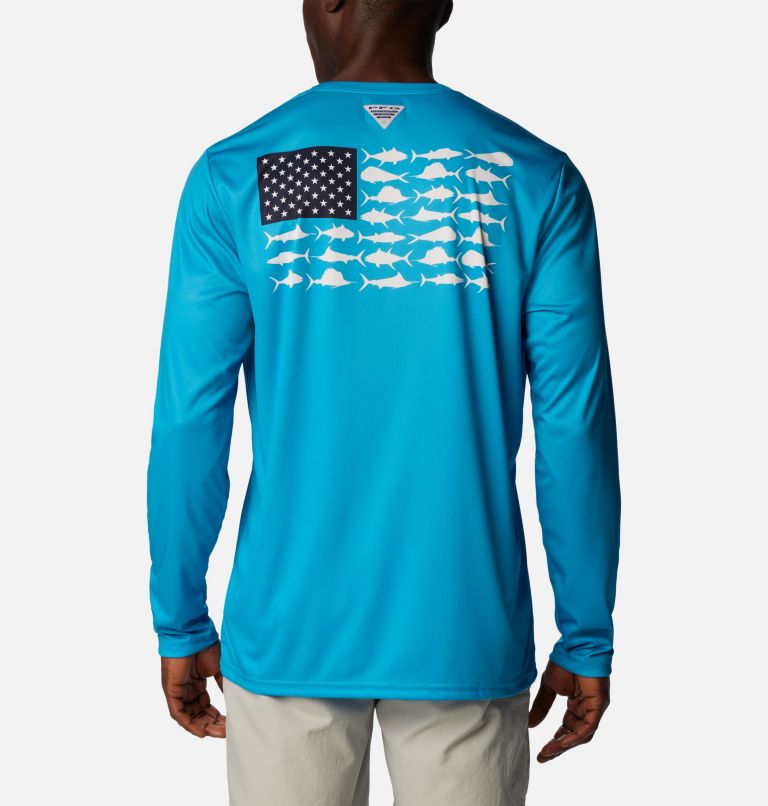 Men's PFG Terminal Tackle Fish Flag™ Long Sleeve Shirt - Tall