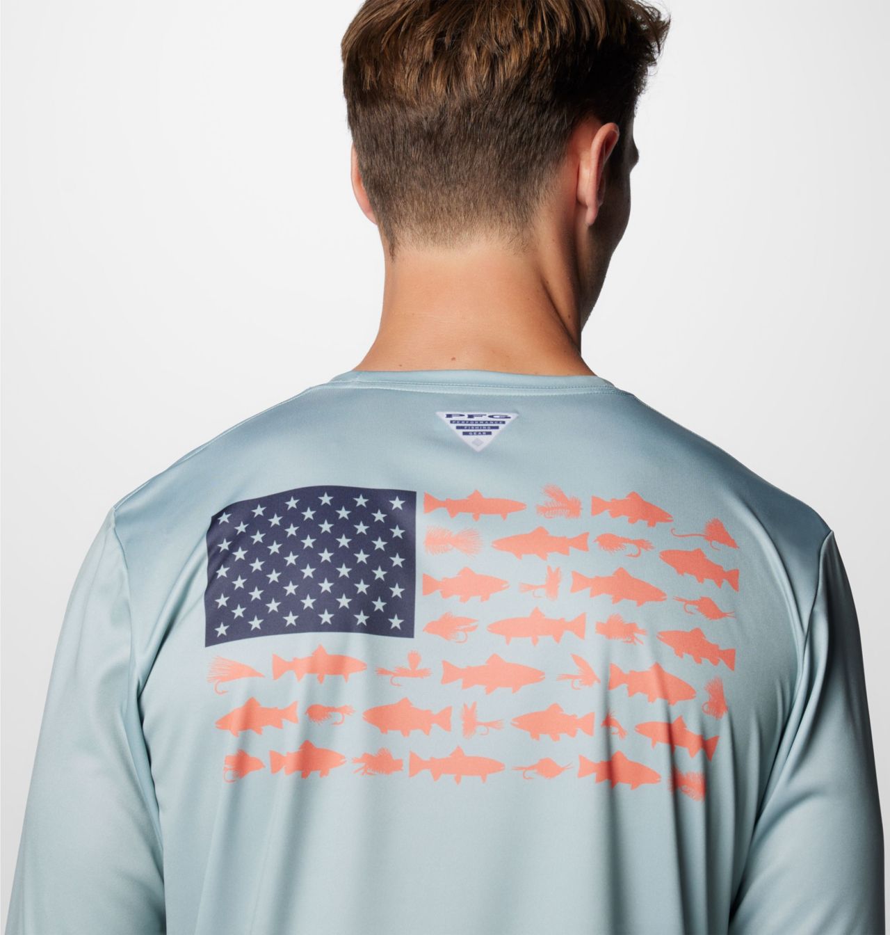 Men's PFG Terminal Tackle Fish Flag™ Long Sleeve Shirt - Tall | 461 | XLT 6