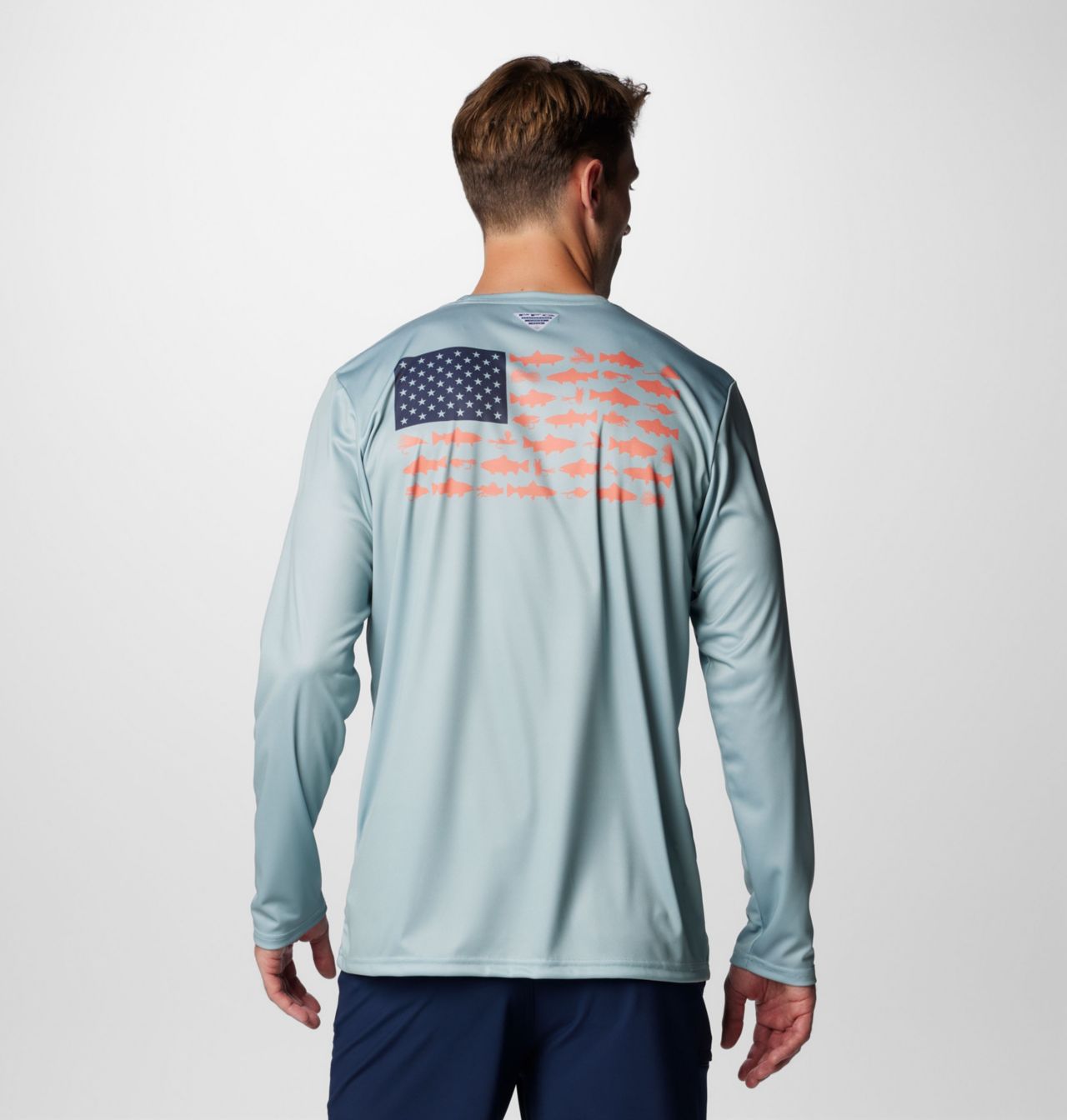 Men's PFG Terminal Tackle Fish Flag™ Long Sleeve Shirt - Tall | 461 | XLT 1