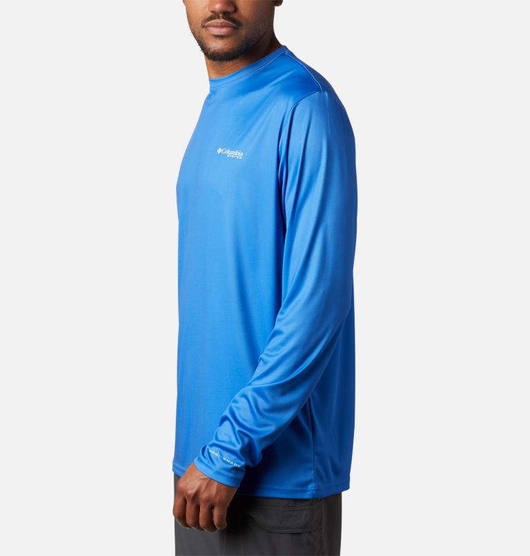 Columbia Fishing Shirt Mens XL Blue Plaid Omni-Shade Long Sleeve, SUN  Protection