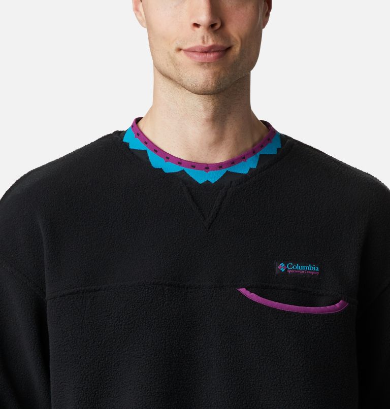 Unisex Wapitoo Fleece Pullover, Color: Black, Plum, image 4