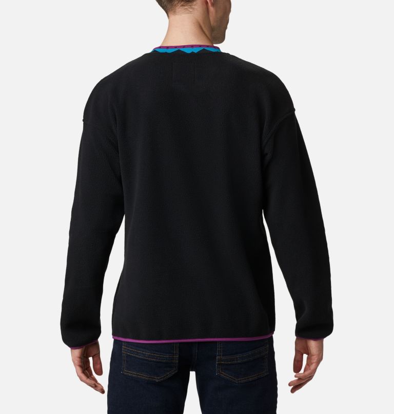 Unisex Wapitoo Fleece Pullover, Color: Black, Plum, image 2
