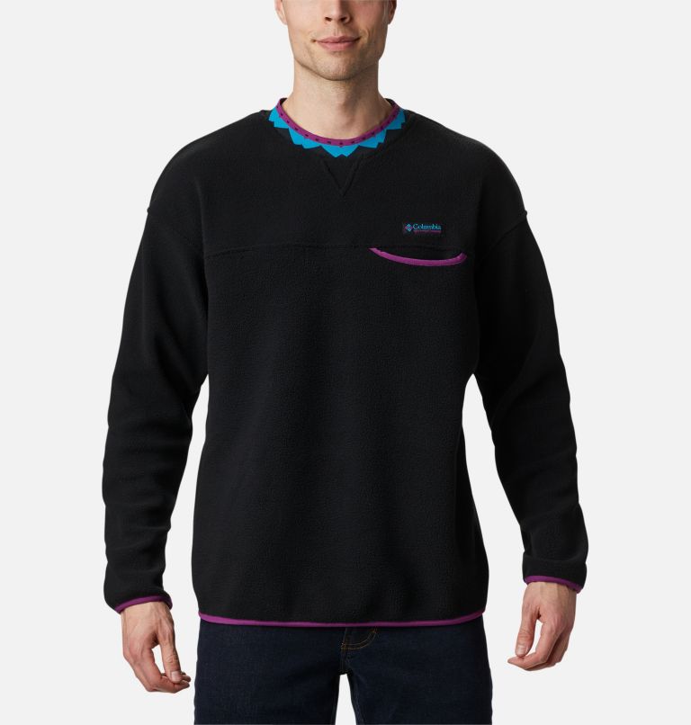 Unisex Wapitoo Fleece Pullover, Color: Black, Plum, image 1