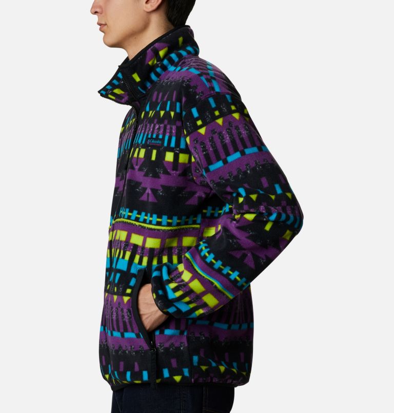 Manteau polaire à fermeture éclair Back Bowl pour hommes, Color: Black Print, Black, image 3