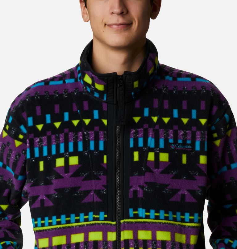 Manteau polaire à fermeture éclair Back Bowl pour hommes, Color: Black Print, Black, image 4