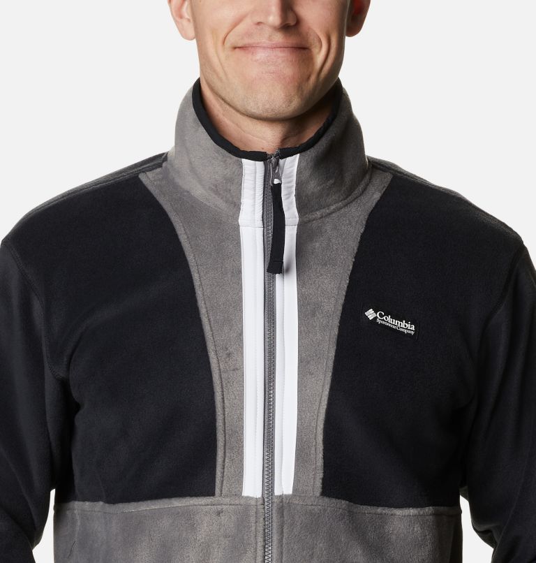 Manteau polaire à fermeture éclair Back Bowl pour hommes, Color: Black, City Grey, White, image 4