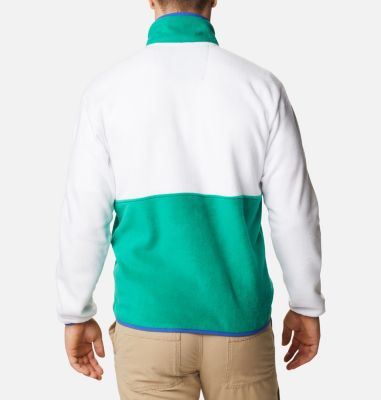 Men's Back Bowl&trade; Full Zip Fleece Jacket Back Bowl&trade; Full Zip Fleece | 410 | L, White, Emerald Green, back