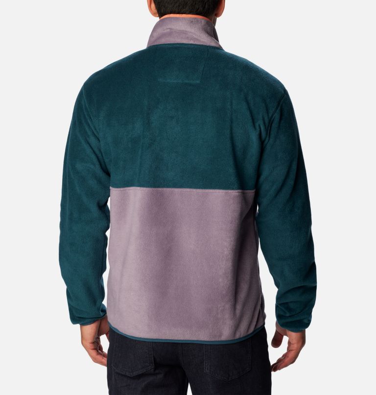 Men's Back Bowl Full Zip Fleece Jacket, Color: Night Wave, Granite Purple, image 2