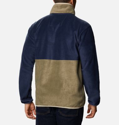Pile Back Bowl&trade; da uomo Back Bowl&trade; Full Zip Fleece | 257 | S, Stone Green, Collegiate Navy, back