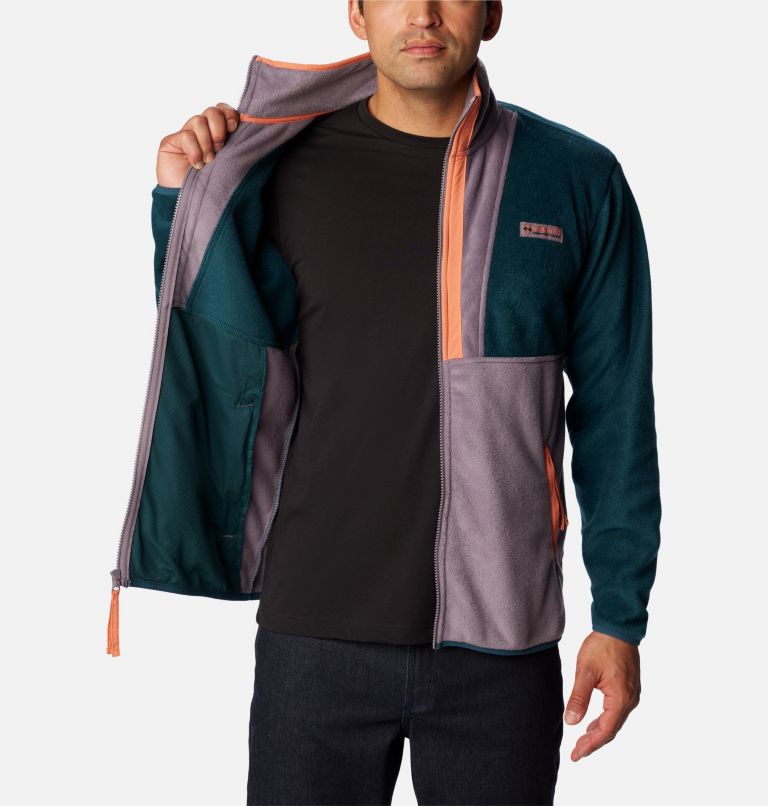 Back Bowl Full Zip Fleece | 414 | L, Color: Night Wave, Granite Purple, image 5