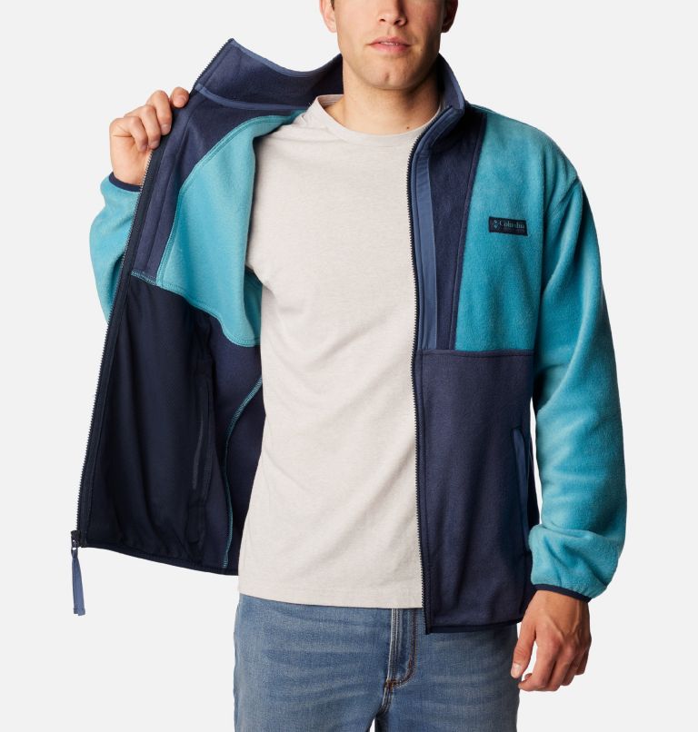 Back Bowl Full Zip Fleece | 424 | S, Color: Shasta, Collegiate Navy, image 5