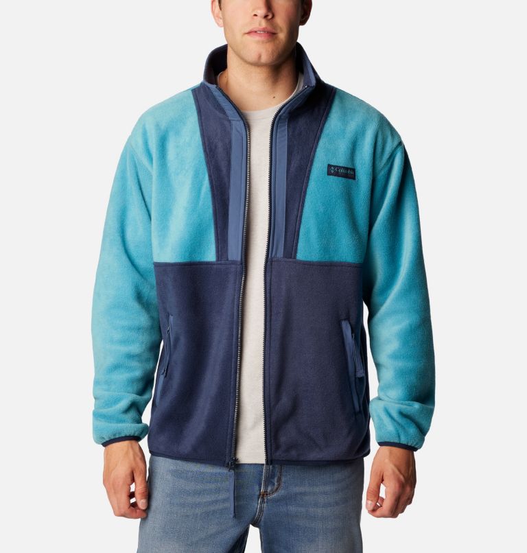 Back Bowl Full Zip Fleece | 424 | S, Color: Shasta, Collegiate Navy, image 6