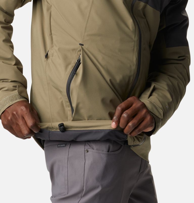 Men's Cascade Peak IV Interchange Jacket, Color: Stone Green, Shark, image 9