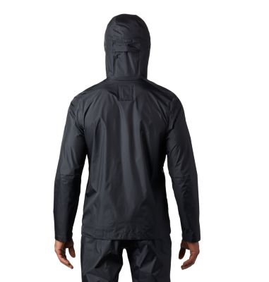 mens black rain jacket