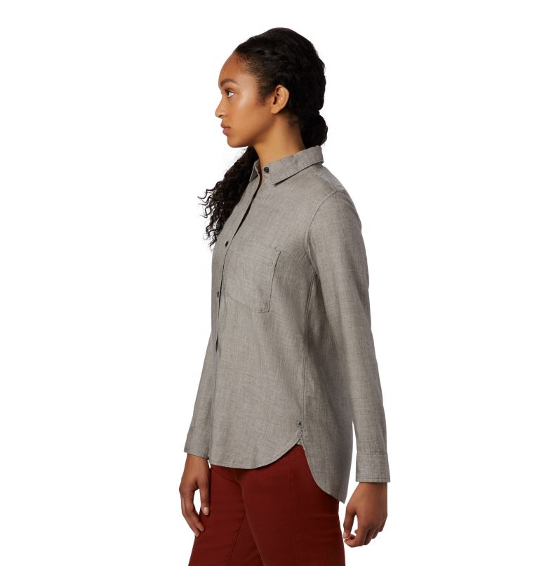 Women's Willow Spring Long Sleeve Shirt, Color: Manta Grey, image 3