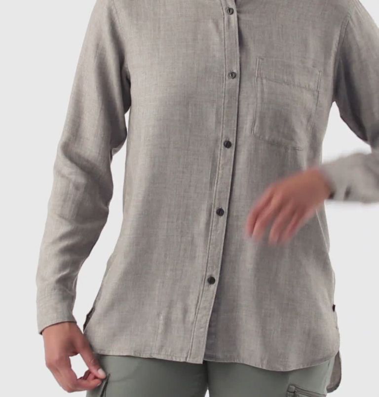 Women's Willow Spring Long Sleeve Shirt, Color: Manta Grey