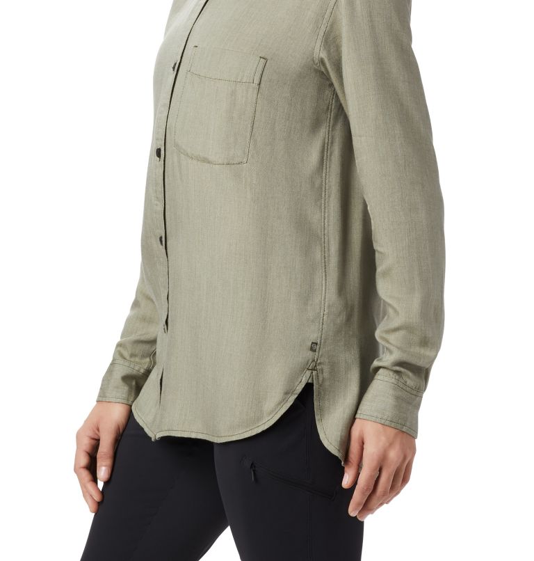 Women's Willow Spring Long Sleeve Shirt, Color: Dark Army, image 4
