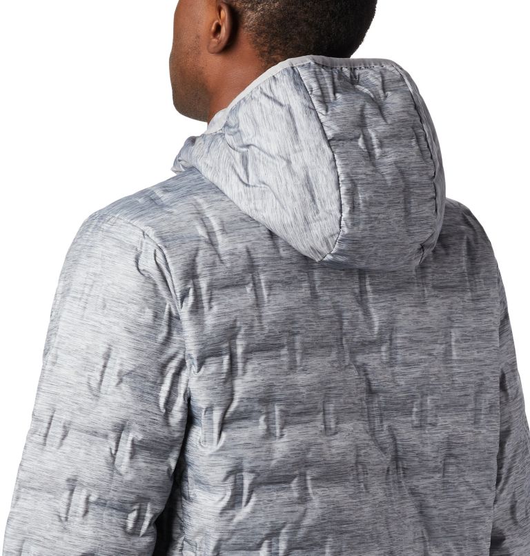 Delta Ridge Down Hooded Jacket | 039 | XXL, Color: Columbia Grey Heather, image 4