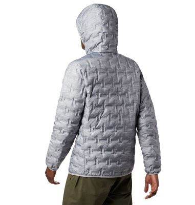 Men's Delta Ridge&trade; Down Hooded Jacket Delta Ridge&trade; Down Hooded Jacke | 010 | S, Columbia Grey Heather, back