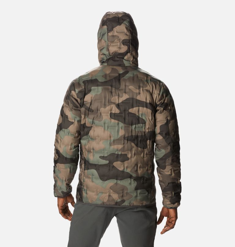 Thumbnail: Men's Delta Ridge Down Hooded Jacket, Color: Cypress Mod Camo Print, image 2
