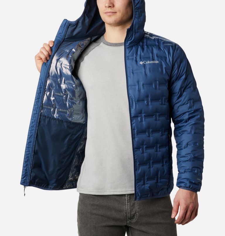 Delta Ridge Down Hooded Jacket | 452 | L, Color: Night Tide, image 5