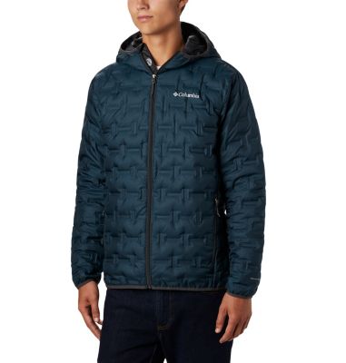 Men's Delta Ridge Down Hooded Jacket Delta Ridge&trade; Down Hooded Jacke | 010 | M, Night Shadow, front